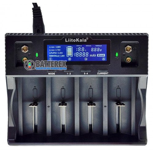 LiitoKala Lii-D4XL -зарядное устройство на 4 аккумулятора NiMH/Li-ion/LiFePO4 с поддержкой 4х аккумуляторов C R14, D R20, 26650, 32700