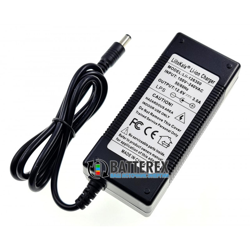 Зарядний пристрій LiitoKala Lii-126300 для  Li-ion акумуляторів 12,6V (3S) 3A