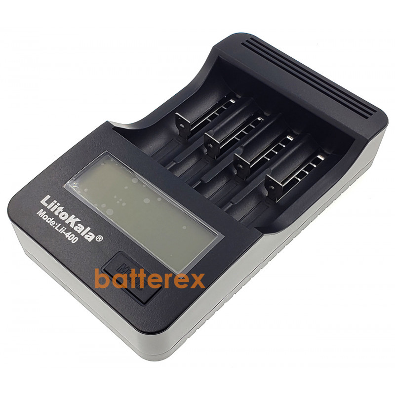 LiitoKala Lii-400 - зарядное устройство на 4 аккумулятора AA, AAA, Li-ion с функцией PowerBank и выбором тока заряда