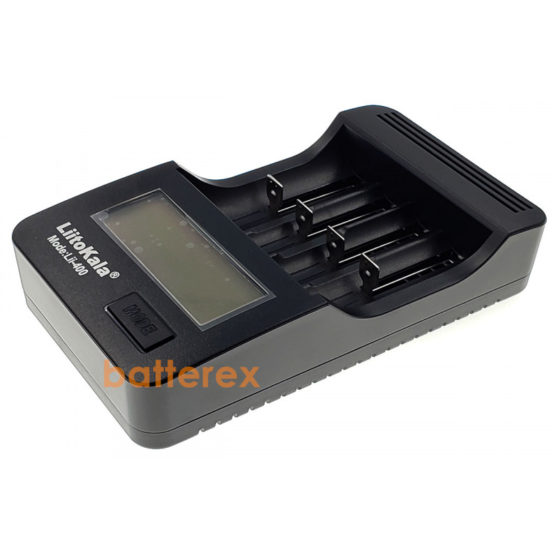 LiitoKala Lii-400 - зарядное устройство на 4 аккумулятора AA, AAA, Li-ion с функцией PowerBank и выбором тока заряда