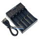 Універсальна 4х-канальна зарядка Liitokala Lii-402 USB Type-C для NiCd/NiMH и Li-Ion/LiFePO4 акумуляторів із повербанком та вибором струму заряду