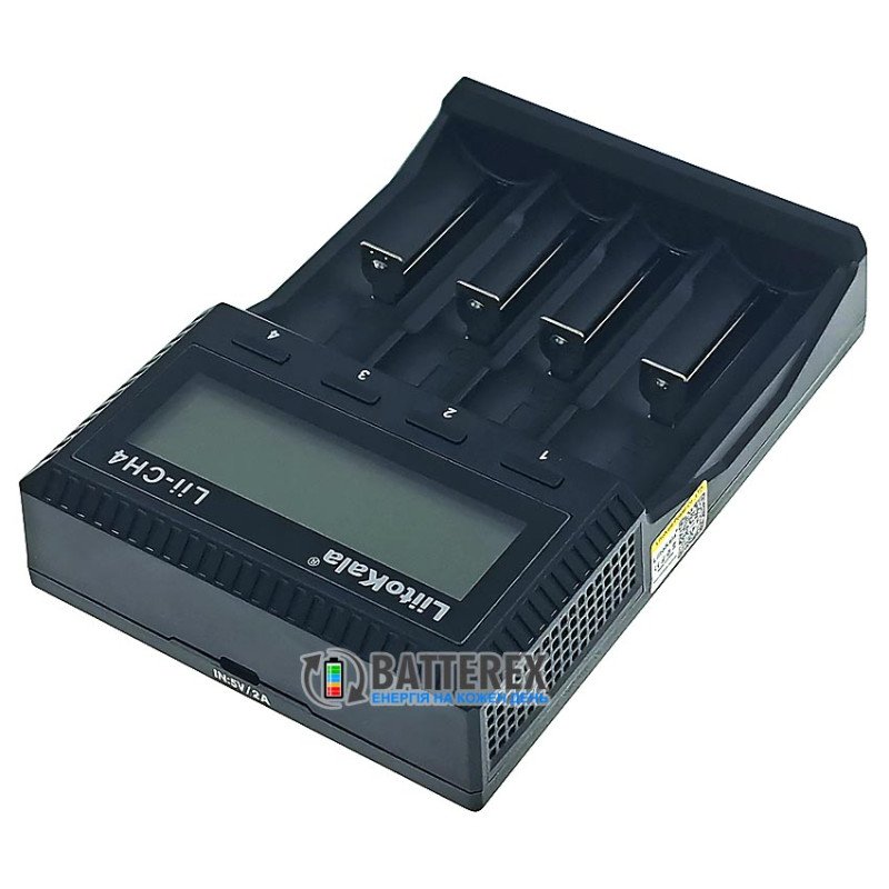 Универсальное зарядное устройство LiitoKala Lii-CH4 для аккумуляторов Li-ion 1.5V, Li-ion 3.6V, Li-ion 3.7V, NiMH 1.2V, LiFePO4 3.2V всех популярных размеров