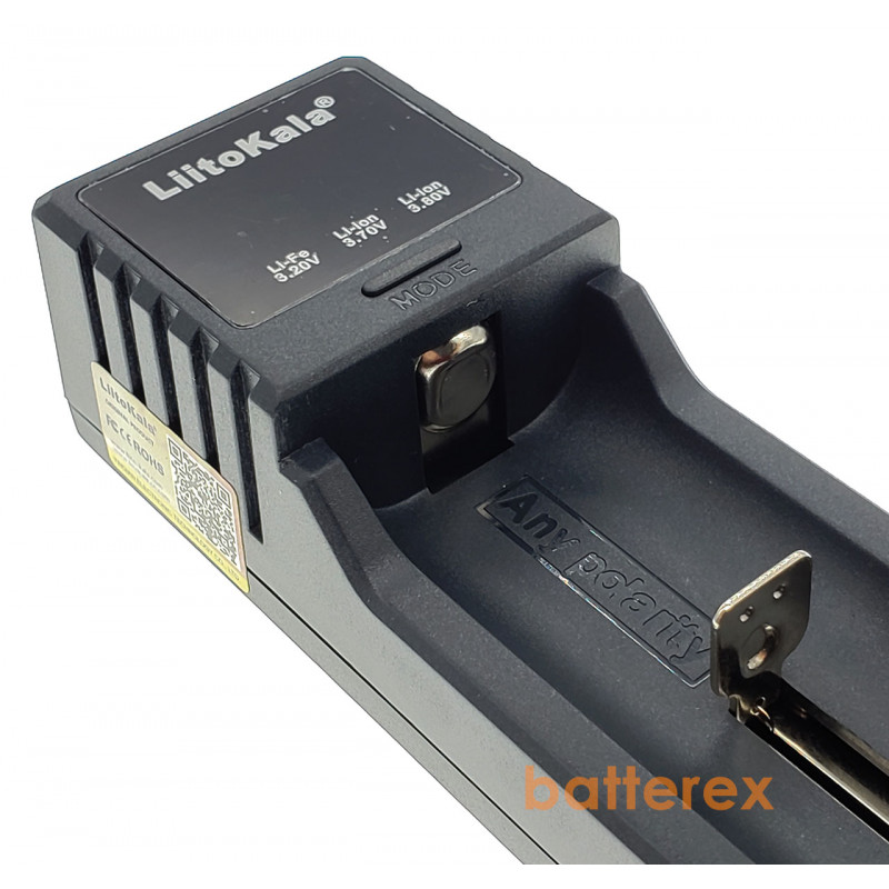 Зарядное устройство LiitoKala Lii-S1 с дисплеем на 1 аккумулятор AA, AAA и Li-ion/LiFePO4 с функцией PowerBank  + сетевой USB адаптер Liitokala 5V 2A