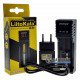 Зарядное устройство LiitoKala Lii-S1 с дисплеем на 1 аккумулятор AA, AAA и Li-ion/LiFePO4 с функцией PowerBank  + сетевой USB адаптер Liitokala 5V 2A