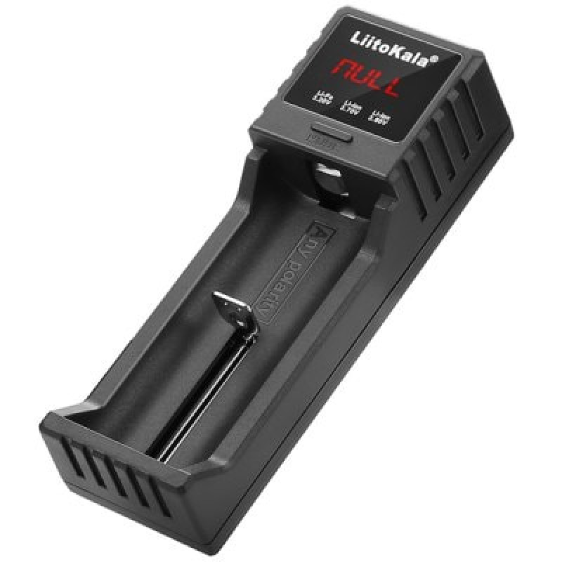 Зарядное устройство LiitoKala Lii-S1 с дисплеем на 1 аккумулятор AA, AAA и Li-ion/LiFePO4 с функцией PowerBank  + сетевой USB адаптер Liitokala 5V 2A