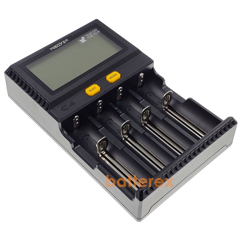 Зарядний пристрій MIBOXER C4 V4 для акумуляторів Li-ion/LiFePO4/Ni-MH