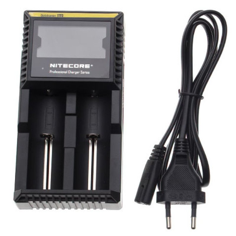 Универсальное зарядное устройство Nitecore Digicharger D2 для Li-ion и NiMH аккумуляторов (2 канала, дисплей)