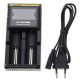 Универсальное зарядное устройство Nitecore Digicharger D2 для Li-ion и NiMH аккумуляторов (2 канала, дисплей)