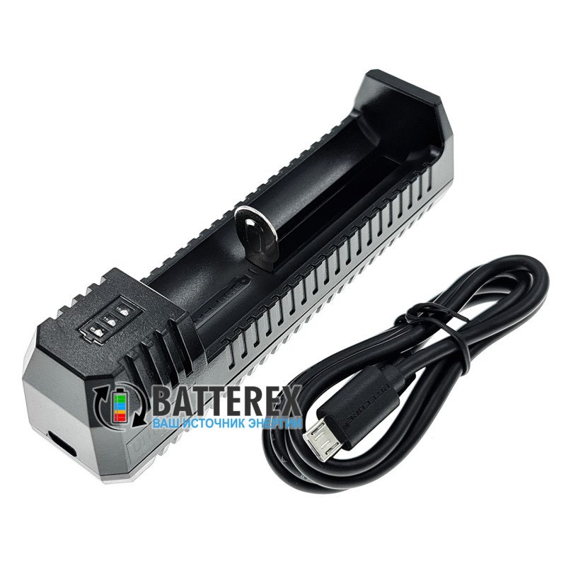 Преміальний зарядний пристрій Nitecore UI1 для  Li-ion 18650, 21700, 18500, 14500, 26650 800mah
