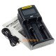 Nitecore UM2 - універсальна швидка зарядка на 2 канали для NiMH/Ni-Cd/Li-ion/IMR/LFP/LiFePO4 акумуляторів LCD, USB QC 2.0, 3A