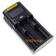 Nitecore UM2 - універсальна швидка зарядка на 2 канали для NiMH/Ni-Cd/Li-ion/IMR/LFP/LiFePO4 акумуляторів LCD, USB QC 2.0, 3A