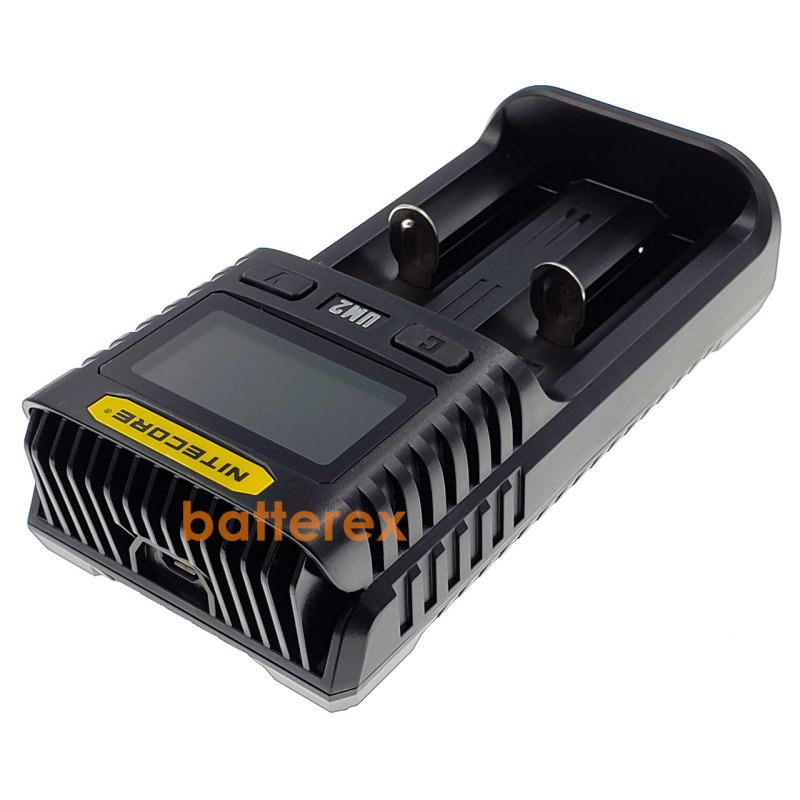 Nitecore UM2 - універсальна швидка зарядка на 2 канали для NiMH/Ni-Cd/Li-ion/IMR/LFP/LiFePO4 акумуляторів LCD, USB QC 2.0, 3A