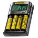 Зарядний пристрій Nitecore UM4 на 4 акумулятори Ni-MH/Ni-Cd/Li-ion/LiFePO4