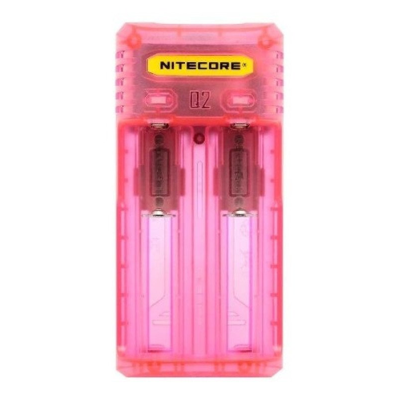 Зарядное устройство Nitecore Q2 Pinky Peach розового цвета на 2 канала для Li-ion/IMR аккумуляторов (ток заряда 1А/2А)