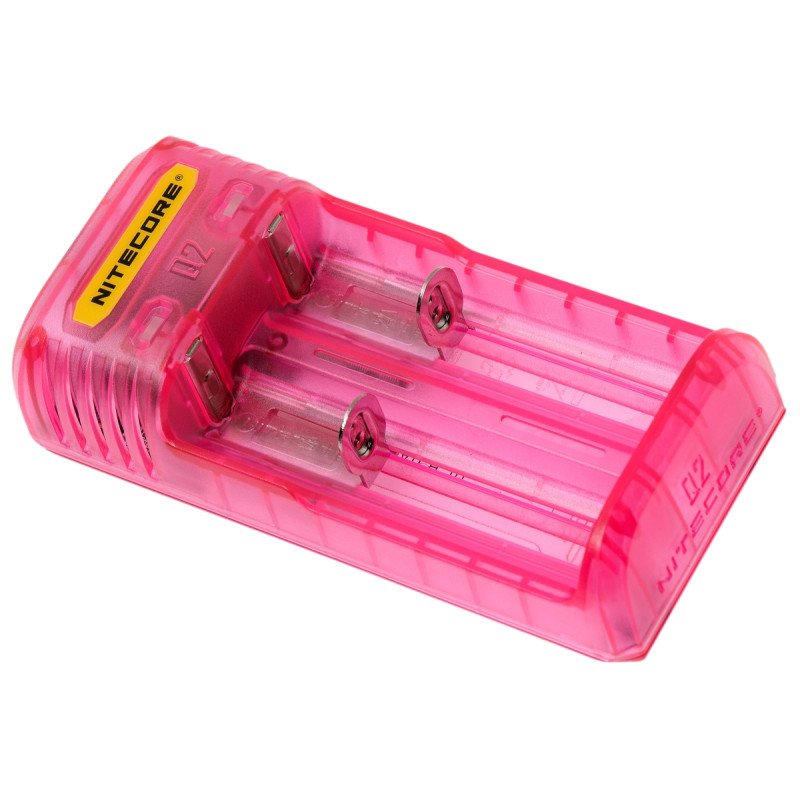 Зарядное устройство Nitecore Q2 Pinky Peach розового цвета на 2 канала для Li-ion/IMR аккумуляторов (ток заряда 1А/2А)