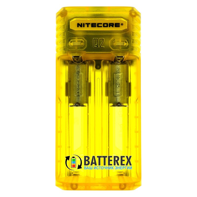 Зарядное устройство Nitecore Q2 Juicy Mango на 2 канала для Li-ion/IMR аккумуляторов (ток заряда 1А/2А)
