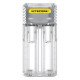 Зарядное устройство Nitecore Q2 Lemonade белого цвета на 2 канала для Li-ion/IMR аккумуляторов (ток заряда 1А/2А)