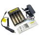 Зарядное устройство Nitecore Q4 Blackberry на 4 канала для Li-ion/IMR аккумуляторов (ток заряда 1А/2А) чёрного цвета