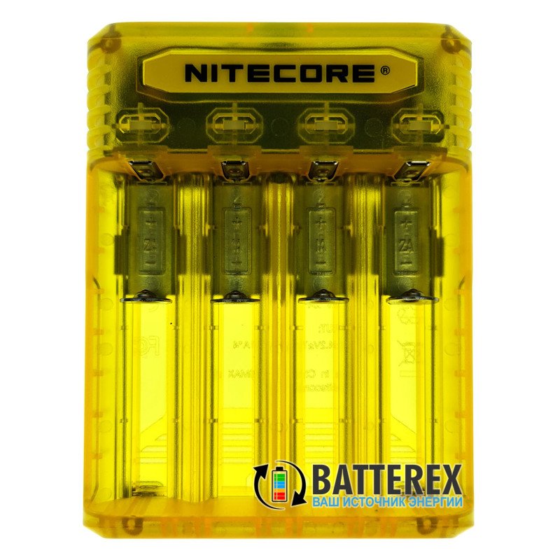 Зарядний пристрій Nitecore Q4 Juicy Mango на 4  Li-ion акумулятори