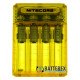 Зарядний пристрій Nitecore Q4 Juicy Mango на 4  Li-ion акумулятори