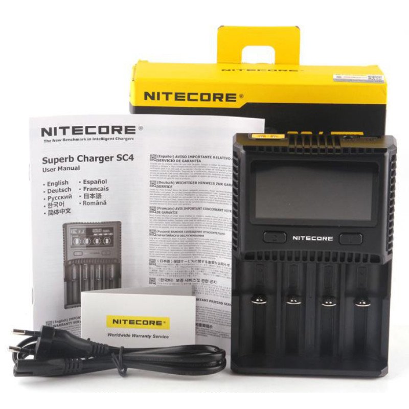Зарядний пристрій Nitecore SC4 на 4 канали оригінал