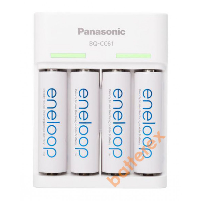 Зарядное устройство Panasonic Eneloop BQ-CC61 + 4 аккумулятора AA Panasonic Eneloop 2000mah