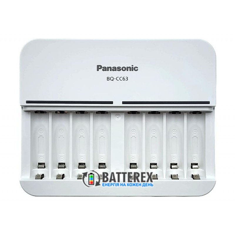 Зарядное устройство Panasonic Eneloop BQ-CC63 Smart 8 Charger на 8 каналов для АА и ААА аккумуляторов, упаковка EcoBox