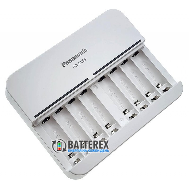 Зарядное устройство Panasonic Eneloop BQ-CC63 Smart 8 Charger на 8 каналов для АА и ААА аккумуляторов, упаковка EcoBox