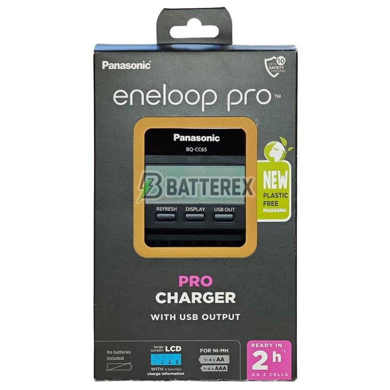 Інтелектуальний зарядний пристрій Panasonic Eneloop BQ-CC65 PRO Charger