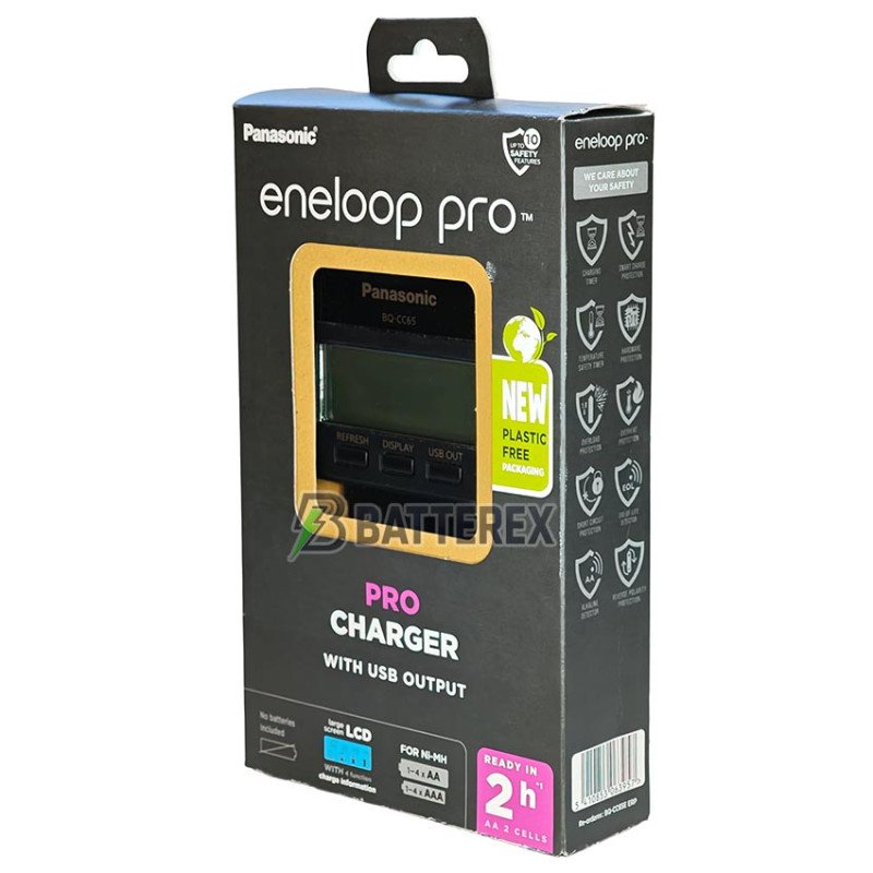 Інтелектуальний зарядний пристрій Panasonic Eneloop BQ-CC65 PRO Charger