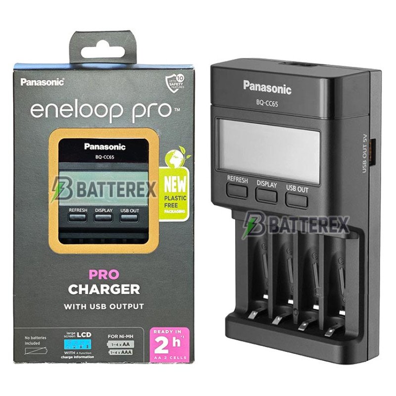 Інтелектуальний зарядний пристрій Panasonic Eneloop BQ-CC65 PRO Charger