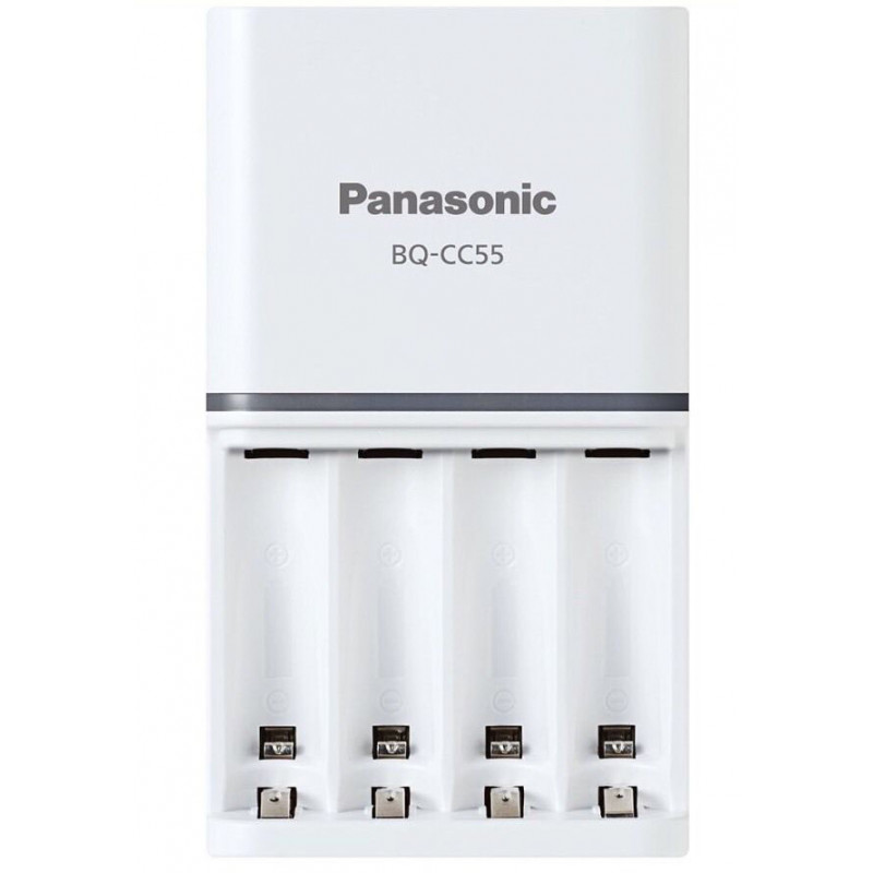 Комплект Panasonic Eneloop BQ-CC55E Smart&Quick Charger Kit - быстрое зарядное устройство + 4 аккумулятора AA Panasonic Eneloop 2000mah
