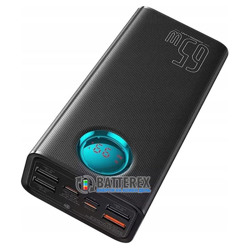 Повербанк Повербанк Baseus Amblight Digital Display Fast Charge Power Bank 26800mAh 65W Cluster Black