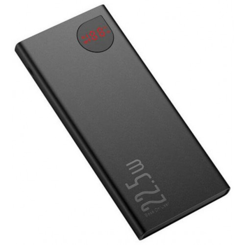 Повербанк Baseus Adaman Metal Black PPIMDA-B0A 10000mAh 22.5W с быстрым зарядом QC 3.0 и PD