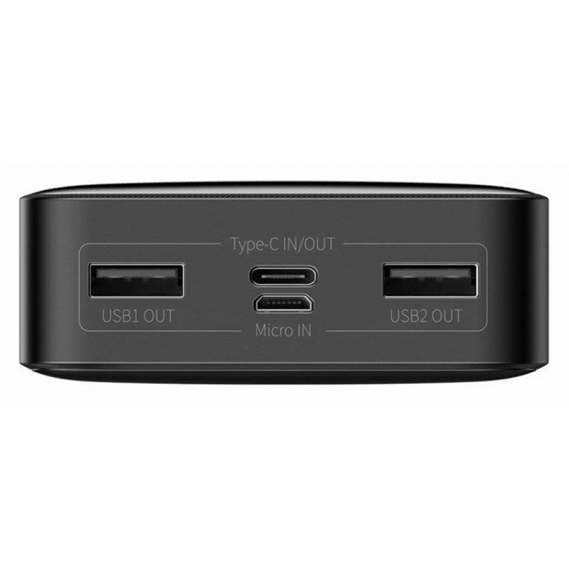 Повербанк Baseus Bipow PPBD050501 Black 20000mAh 15W на 2 порти USB и Type-C 5V 3A