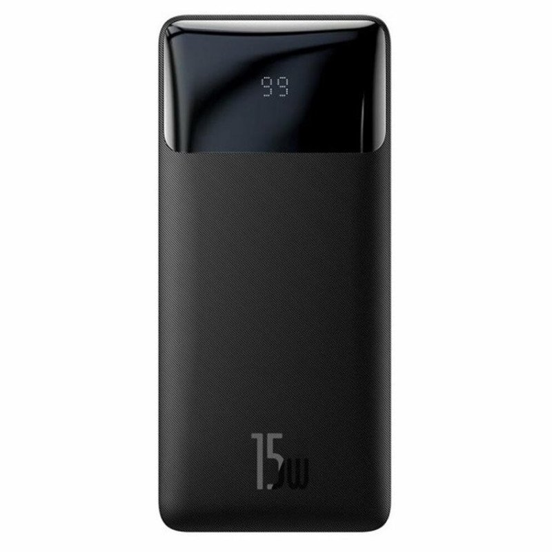 Повербанк Baseus Bipow PPBD050501 Black 20000mAh 15W на 2 порти USB и Type-C 5V 3A