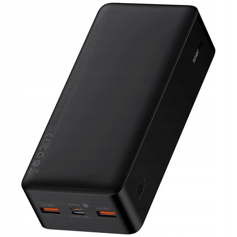 Повербанк Baseus Bipow PPBD050401 30000mAh 20W Black із швидким зарядом Quick Charge 3.0 и PD