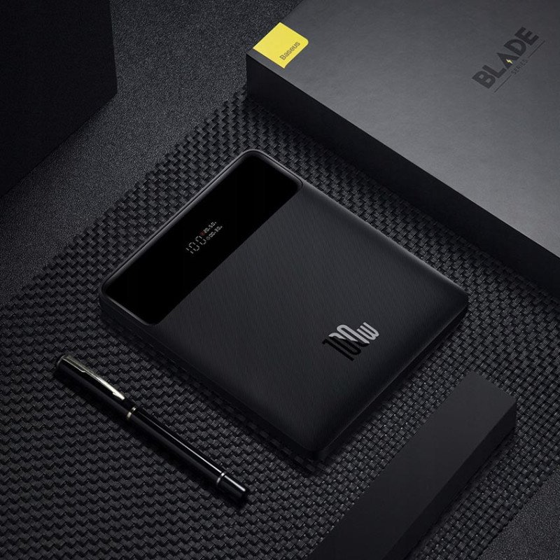 Повербанк Baseus Blade High Power PPDLG-01 20000mAh 100W Black с быстрой зарядкой QC 4.0 и PD для ноутбуков, планшетов, сматрфонов