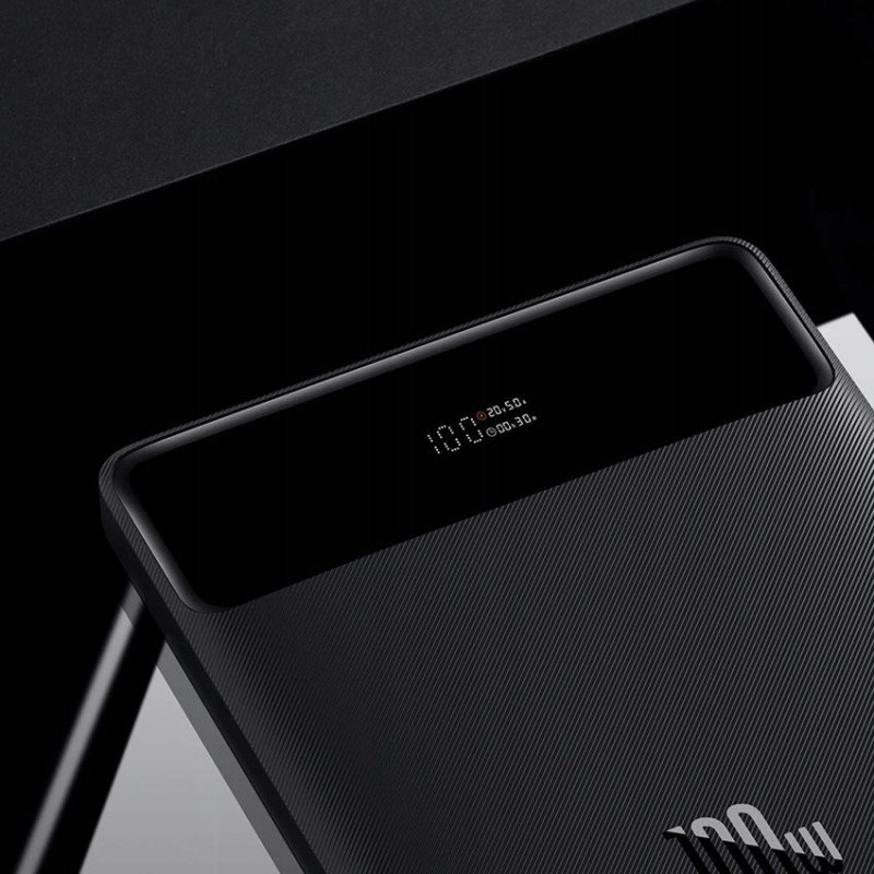 Повербанк Baseus Blade High Power PPDLG-01 20000mAh 100W Black с быстрой зарядкой QC 4.0 и PD для ноутбуков, планшетов, сматрфонов
