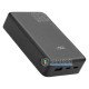 Повербанк із швидким зарядом EverActive Energy Bank EB-20QB 20000 mAh 20W QC+PD, наскрізний заряд Pass-through, дисплей