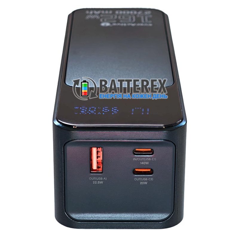 Мощный повербанк everActive EB-27Q Ultra 27000 mAh 162W PD 140W для ноутбука, планшета, смартфона