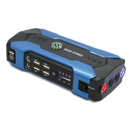 HQ-Tech High-Power 28000mAh Blue - пусковое устройство для автомобиля с функциями повербанка 5/12/16/19V и фонариком