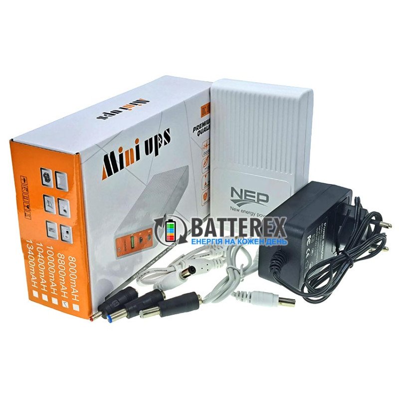 Mini UPS Powerbank для роутеров NEP QX-600 5V/9V/12V 25W 8800mah 220/12V