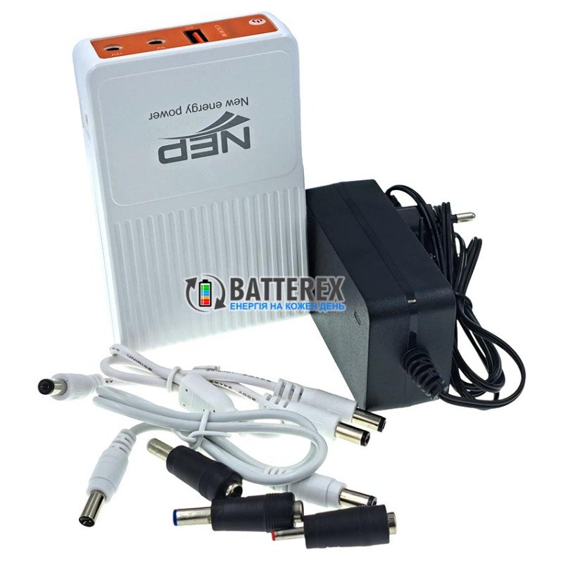 Mini UPS Powerbank для роутеров NEP QX-600 5V/9V/12V 25W 8800mah 220/12V