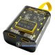 Повербанк Dahao PowerBank Case 3x18650 Transparent Yellow на 3 акумулятори 18650 із ліхтариком