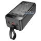 Повербанк HOCO J123C Element 60000mAh 22.5W, підтримка швидкого заряду QC3.0 та PD 20W, вбудована LED-лампа