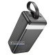 Повербанк HOCO J123C Element 60000mAh 22.5W, підтримка швидкого заряду QC3.0 та PD 20W, вбудована LED-лампа