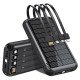 Повербанк Mibrand Extreme MI20K/S4W 20000mAh 15W Solar Charger PowerBank із сонячною панеллю, вбудованними кабелями та ліхтариком