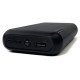 Повербанк Mibrand Extreme MI20K/S4W 20000mAh 15W Solar Charger PowerBank із сонячною панеллю, вбудованними кабелями та ліхтариком