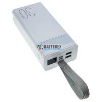Повербанк Remax Chinen Series RPP-320 30000mAh White 22.5W, функции быстрого заряда QC3.0 и PD, LED-лампа
